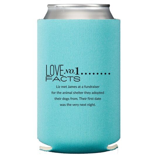 Just the Love Facts Collapsible Koozies